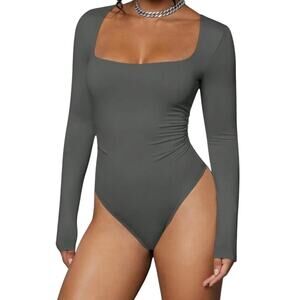 Silquee from Shein Ladies' Solid Color Slim Fit Bodysuit US Size 4 or Small